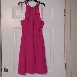 Gianni Bini Hot Pink Cocktail Dress Size L